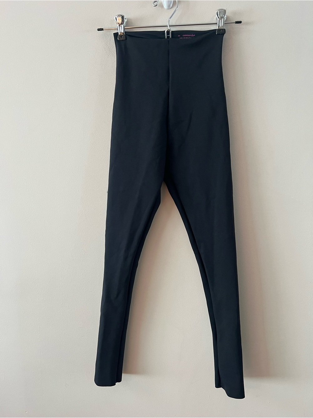 Commando Black High-Waist cropped Leggings ladies size xs